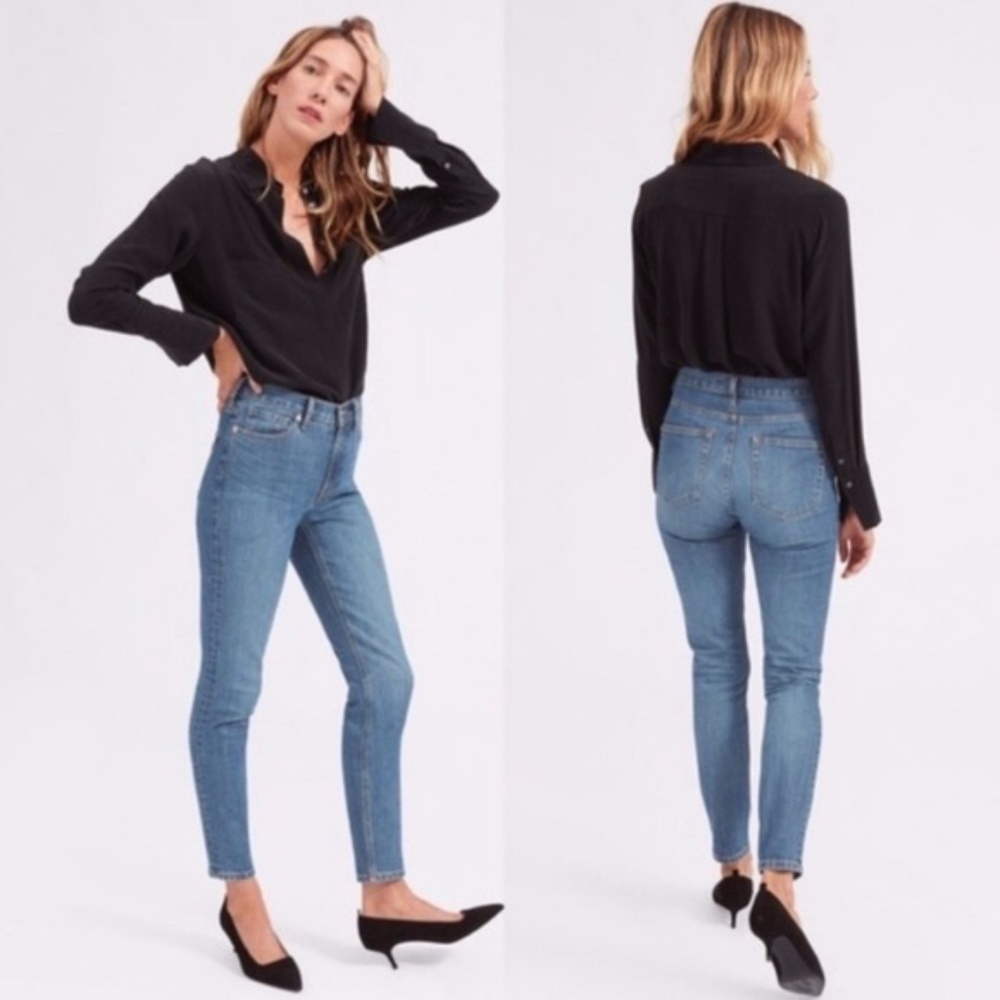 Everlane High Rise Skinny Ankle Jeans